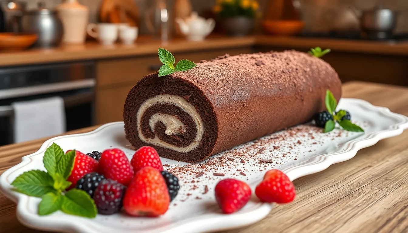Secret to Perfect Chocolate Cake Roll: Moist & Crack-Free